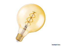 Osram Vintage 1906 LED Filament CL Globe125 Gold 25 5w 820 E27