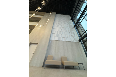 Гипсовая 3d панель "Цефей" для "Центра международной борьбы", г. Уфа.