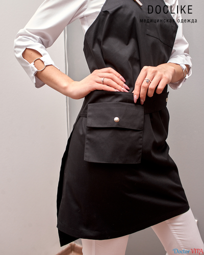 Фартук медицинский DOCLIKE DL015 черный