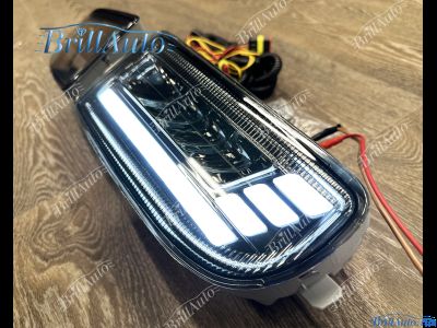 Противотуманки Toyota Land Cruiser 100 бегающие LED темные
