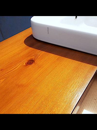 столешницы под раковину из массива лиственницы