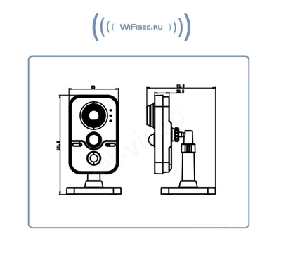 HikVision HiWatch (Хайвотч) WiFi/LAN видеокамера , HD