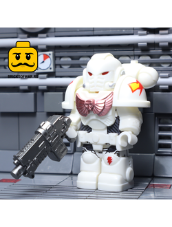 Конструктор фигурка Космодесантник, легион Белые шрамы, Вархаммер 40000