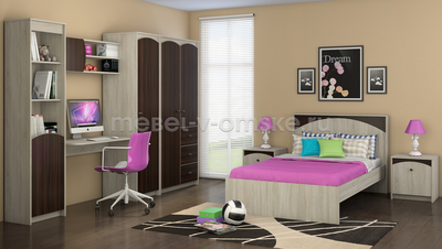 Кровать "Ева" в интерьере детской комнаты.