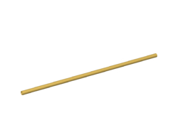 Hose, Rigid 3mm D. 16L / 12.8cm, Pearl Gold (75c16 / 6173281)