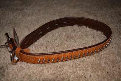 Ошейник Кожа подвернутый фурнитура 3,0см*55см