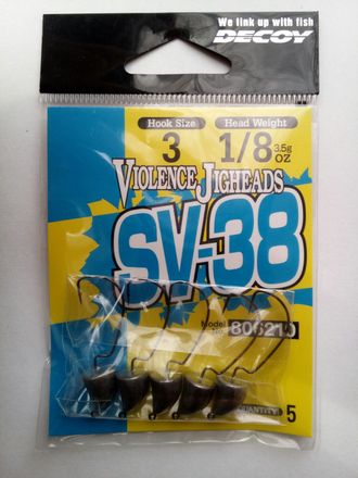 крючок DECOY Violence Jigheads SV-38 #3 (3.5gr)