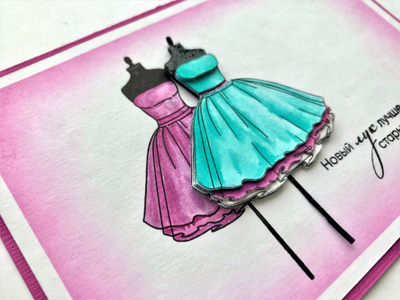 ФП штамп "Бальное платье"