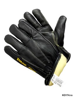 Перчатки цельнокожаные утепленные черного цвета Force DARK SIDE ZIMA