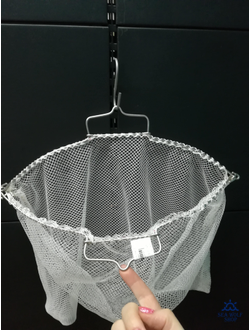 Питомза 20л сетка 4мм белая с нерж. ручками