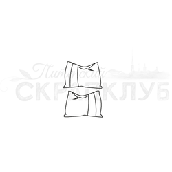 Штамп  подушка для дивана