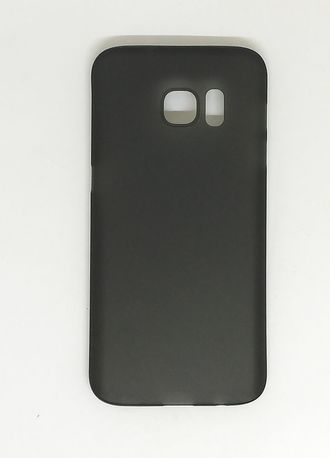 Защитная крышка силиконовая Samsung Galaxy S7, прозрачная, черная