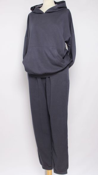 КОСТЮМ ХУДИ   И БРЮКИ  "КАШЕМИР" графит р.54,56