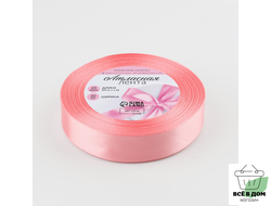 Лента атласная №66 20мм*25 розовый персик