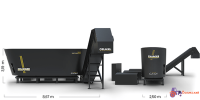 Кормораздатчик CELIKEL CHARGER 50 объем 50 м3