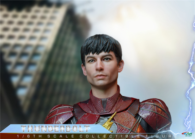 Флэш, Барри Аллен (Эзра Миллер) - КОЛЛЕКЦИОННАЯ ФИГУРКА 1/6 THUNDERBOLT (BY-020) - BY-ART