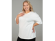 Женская Туника-футболка с коротким рукавом Арт. rv1117143-54 (цвет экрю) Размеры 52-66