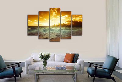 Модульная картина "Красное море"