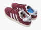 Adidas Gazelle Бордовые (Экозамша) сзади