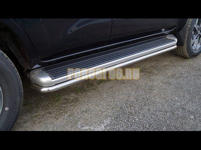 Защита порогов 42,4 мм ТСС для Oting ПАЛАDИН 2024-