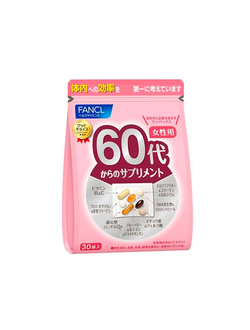 FANCL Комплекс всех необходимых для женского здоровья витаминов, минералов и микроэлементов в возрасте от 60 лет (30 пакетиков).