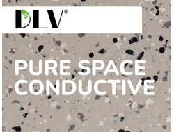 Pure Space Conductive токопроводящий линолеум с четырехчипсовым дизайном DLV Flooring