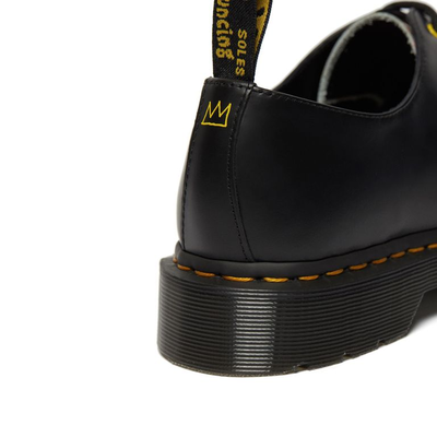Полуботинки Dr Martens 1461 черные с рисунком