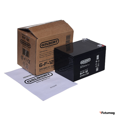 Аккумулятор для ИБП Gelbert 6-F-12 (12V12A/H C20)