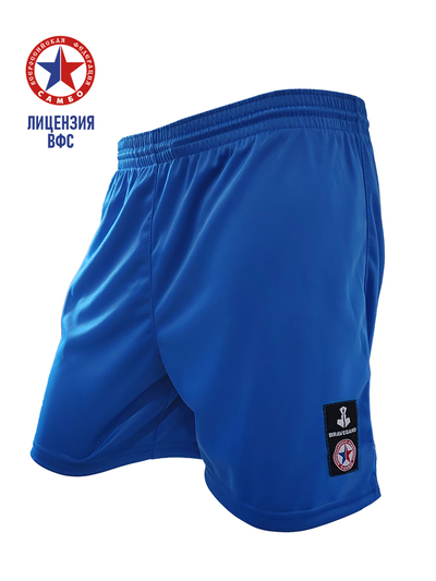 Шорты синтетические для самбо ВФС Bravegard Победа синие