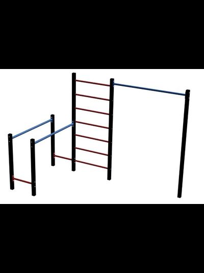 Спортивная площадка Workout W04.16 + качель-гнездо