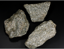 Кварц-слюдяной сланец в ассортименте, Россия, Северный Кавказ, КЧР, река Малый Блыб (70-90 мм, 150-180 г) №29791