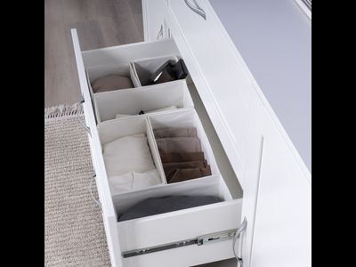 Сириус Тумба 2 двери и 3 ящика 1560х946х412 белый