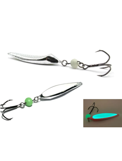 Блесна Оска-судак (21гр), длина 6,5см, цвет ХРОМ