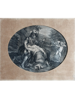 "The Death of Lindamore" гравюра John Francis Rigaud / A. Zafonato 1793 год