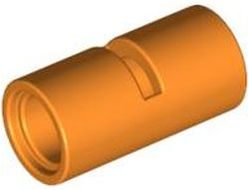 Technic, Pin Connector Round 2L with Slot Pin Joiner Round, Orange (62462 / 4538144 / 6173129)