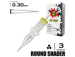 3RS/0,30 mm - Round Shader "BIG-WASP" (Matte Transparent)
