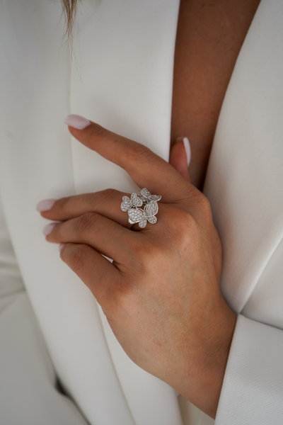 Кольцо "цветочки"