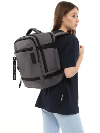 Рюкзак Сумка ручная кладь 40x30x20 Optimum RL, кордура серый