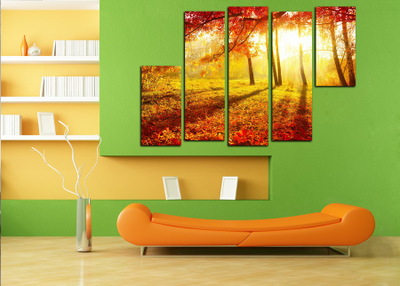 Модульная картина "Золото природы"