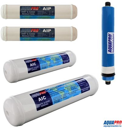 Комплект фильтров Aquapro для систем Aquapro VH-RO (модификация 1)