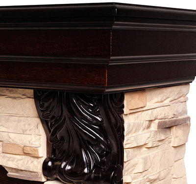 Угловой электрокамин Dublin Rock AO с Fobos