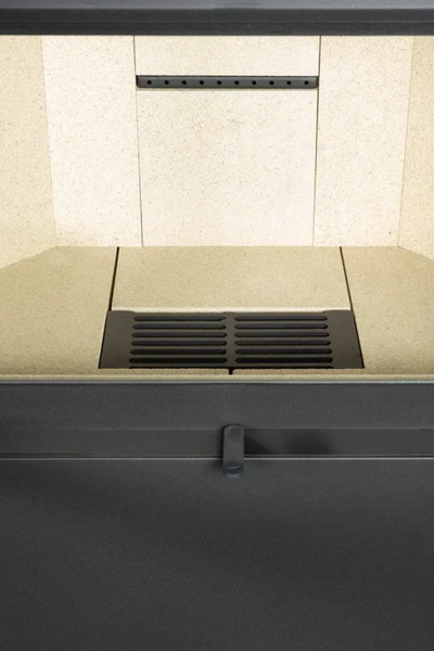 Камин Крит черный / графит, Экокамин (Россия)