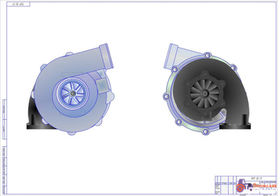 Турбокомпрессор для ЯМЗ-238 НД-4 - ТКР 10ТТ-11