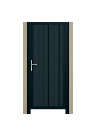 Клитка Alutech с заполнением из сэндвич-панелей с рисунками микроволна, филенка, S, L, M‑гофр толщиной 45 мм 1000х2000мм (ШхВ)