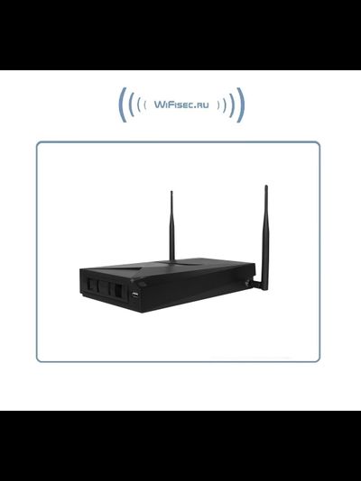 ST, комплект WiFi видеонаблюдения с 4 уличными видеокамерами Full HD, поддержка 1 HDD до 4 Тб