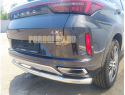 Защита заднего бампера d60 для CheryExeed LX (2022-...)