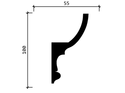 Карниз DD507 - 100*55*2000мм