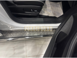 Пороги с накладным листом Папа Тюнинг d53 для JAECOO J6 2026-