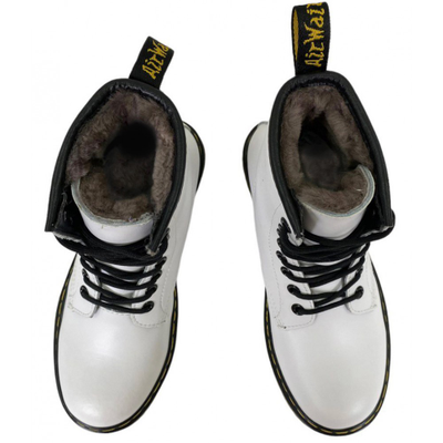 DR MARTENS 1460 WHITE SMOOTH С МЕХОМ