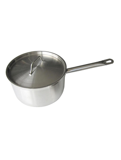 Сотейник 4 л с крышкой, нержавеющая сталь, индукция